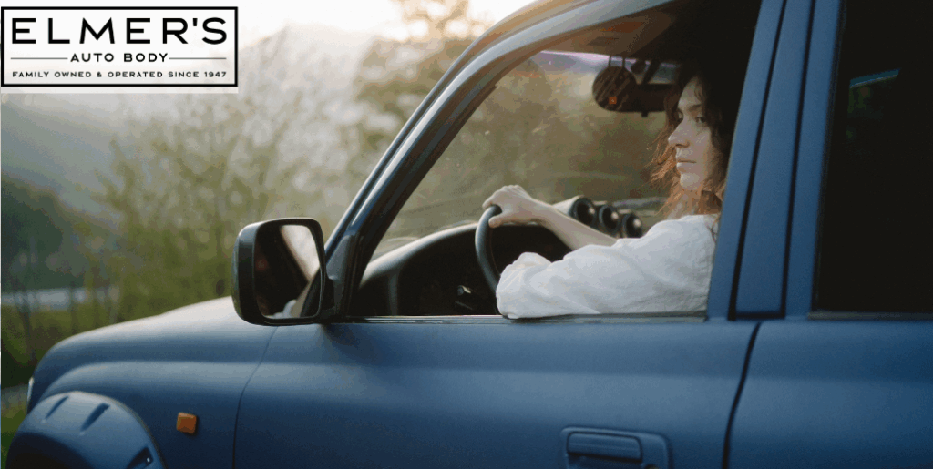 A woman in an SUV drives knowing that her ADAS was recalibrated